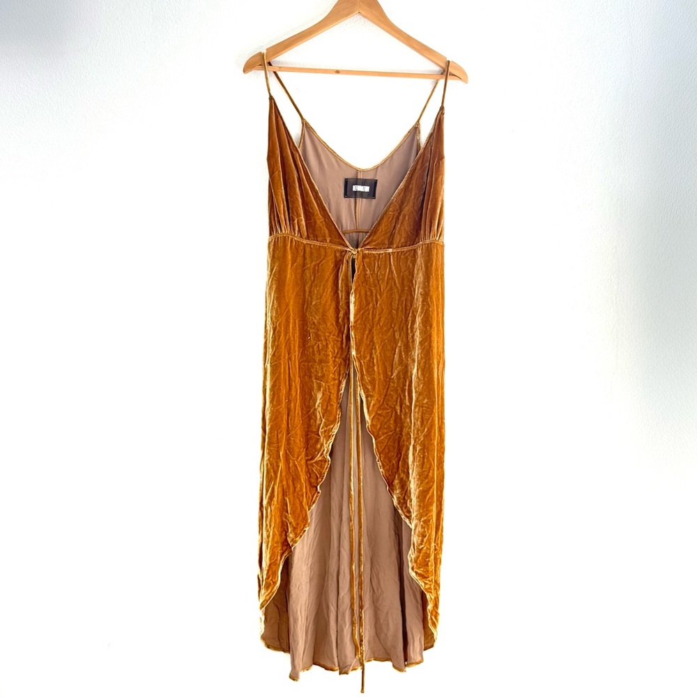 REFORMATION - Mustard Suede Dress
